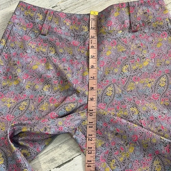 Nike Golf Lavender Paisley Print Bermuda Shorts Size 4 - Picture 10 of 12